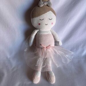 Living Textiles Handcrafted Pink Ballerina Doll
